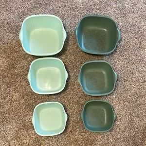 Nesting Drain Basket/Dish Rack Colander Bowl Set - New without packaging